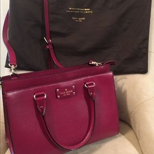 Kate Spade burgundy handbag